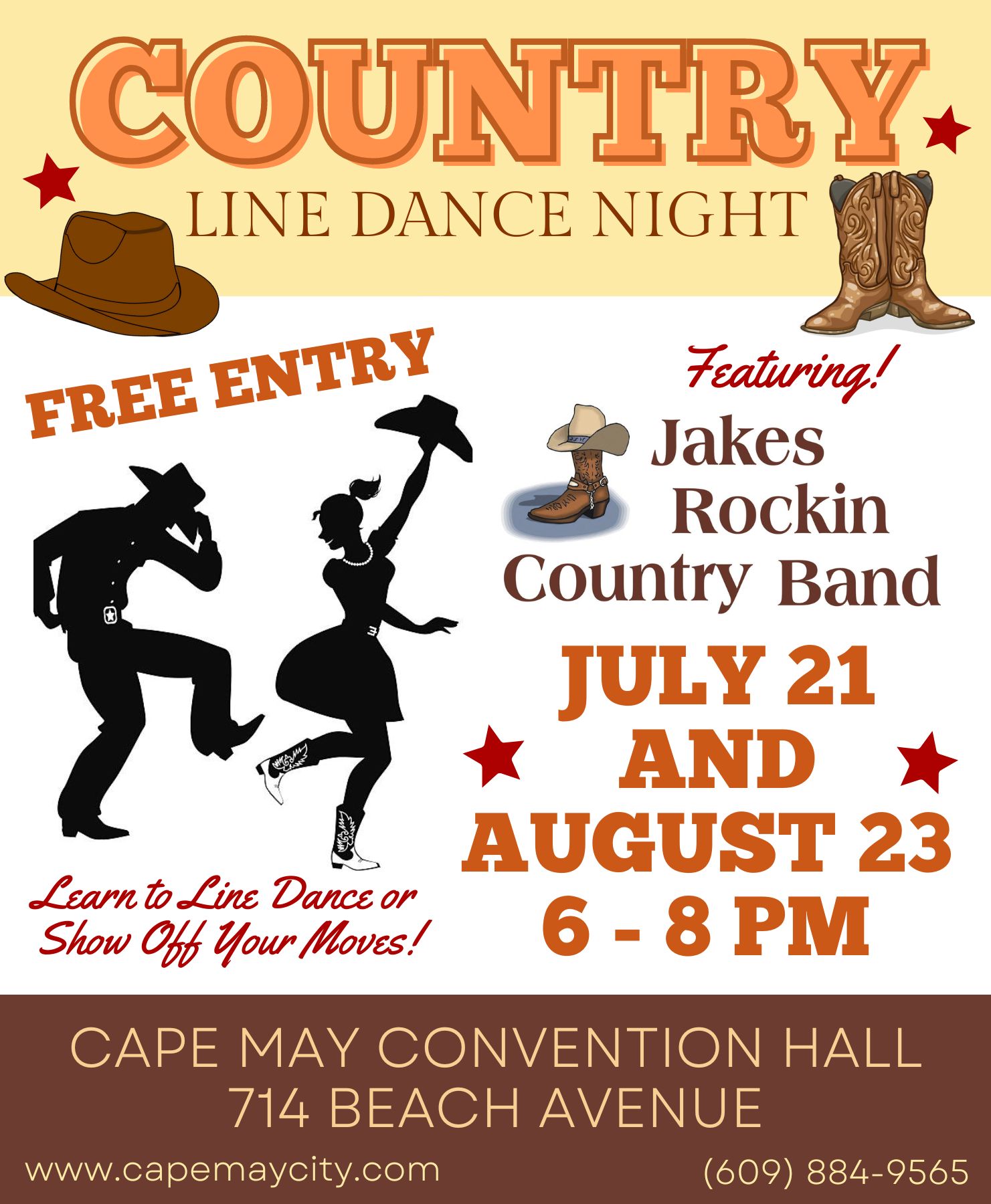 Official Website For The City Of Cape May NJ Country Line Dance Night